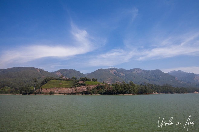 View over the hills surrounding the Mattupetty Reservoir, Kerala India.